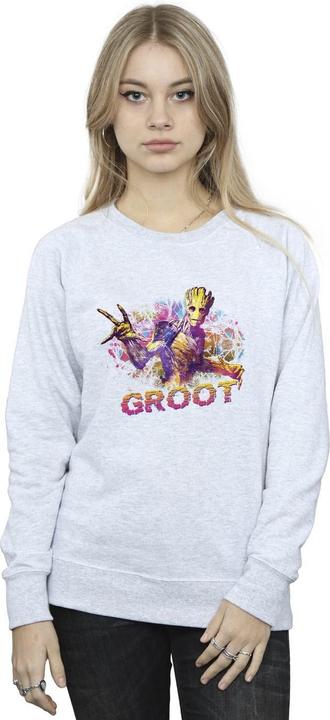 Image du produit - Sweat GUARDIANS OF THE GALAXY ABSTRACT GROOT - Femme (M)
