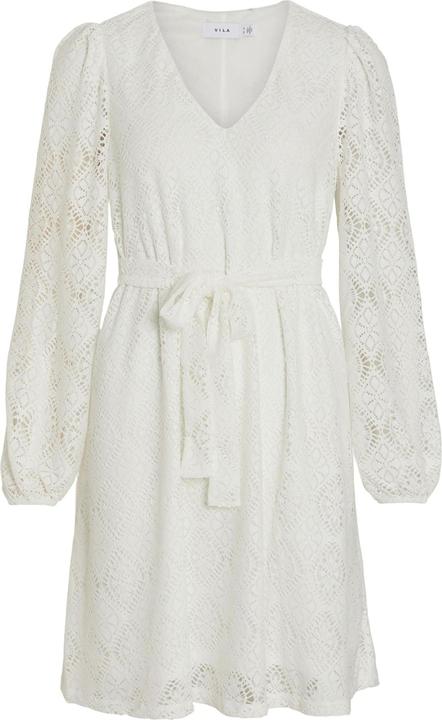 Vila Tie Waist Kleid mit langen Ärmeln