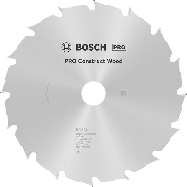 Produktbild Bosch Professional Zubehör PRO Construct Wood Kreissägeblatt, 230 x 2,8 x 30 mm