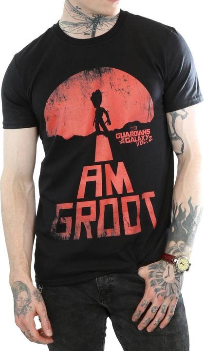 Image du produit - T-shirt GUARDIANS OF THE GALAXY AM GROOT RED - Homme (XL)