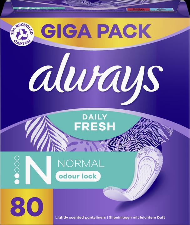 Produktbild Always Slipeinlage Fresh&Protect Normal (80 x, Damenbinden)