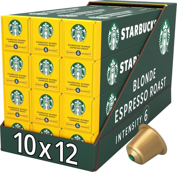 Starbucks Blonde Espresso Roast (120 x Porta.)