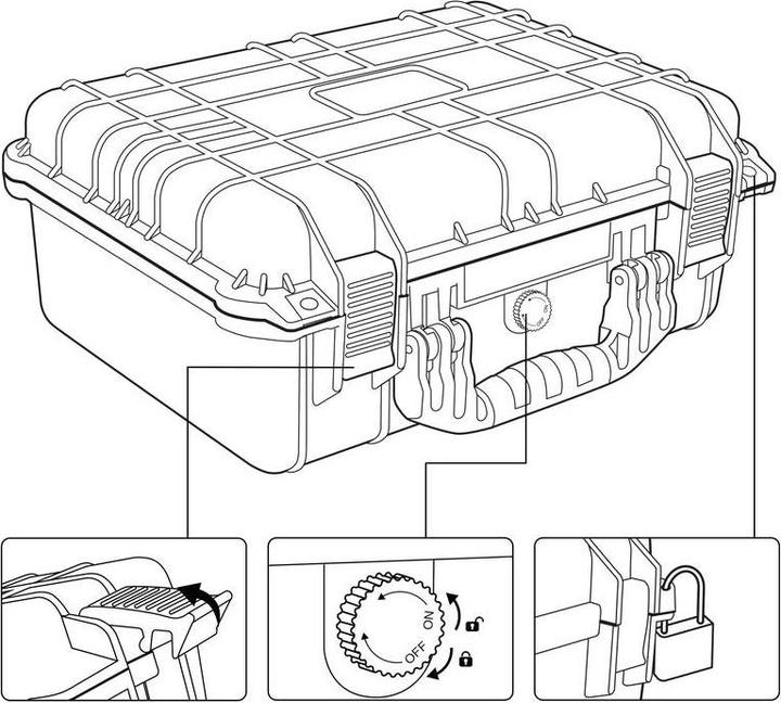 Image du produit Toolcraft TO-7859271 Mallette universelle d'extérieur 1 pièce (L x l x H) 420 x 330 x 174mm (1 pièces)