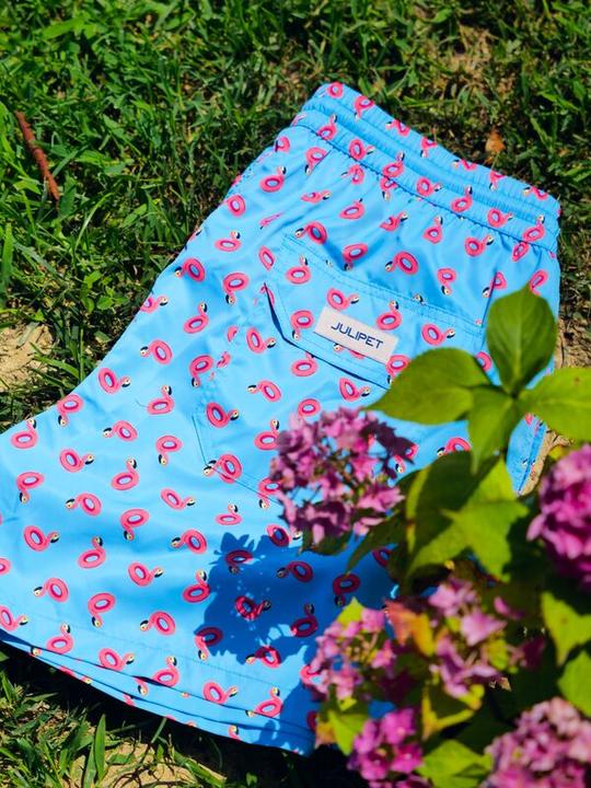 Produktbild Shiverpeaks JULIPET Badeshort Flamingos (M)
