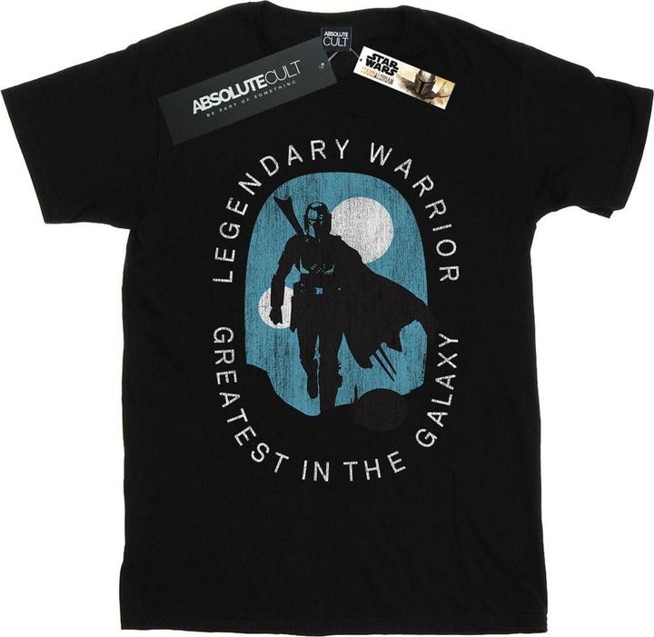 Actual product image Star Wars Mens The Mandalorian Legendary Warrior Greatest In The Galaxy T-Shirt (XL)