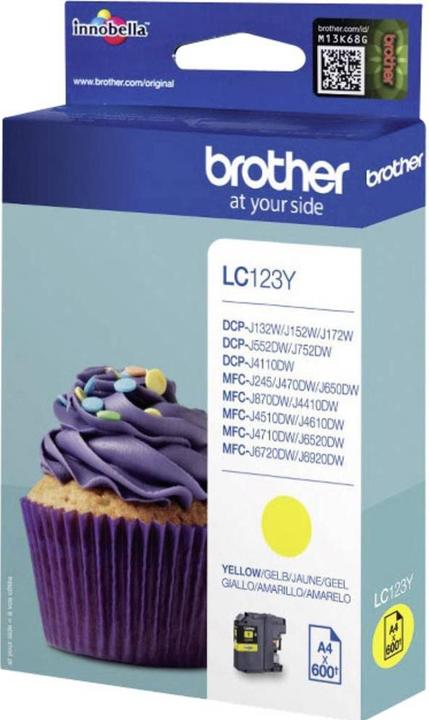 Actual product image Brother Lc-123y (Y)