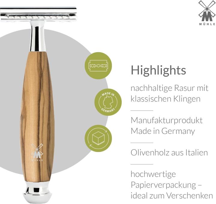 Produktbild Mühle Vivo Rasierset mit Halterung