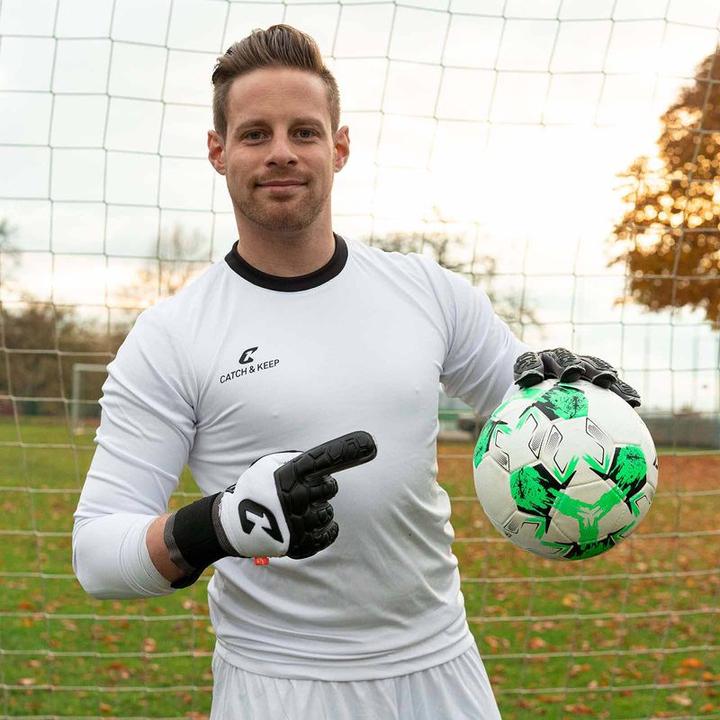 Actual product image Catch & Keep Keeper Gloves Football Gloves Goalie Gloves Goalkeeper Gloves (9)
