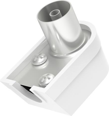 Image du produit Hama Connecteur d'antenne, coude coaxial, à visser (Câble d'antenne)