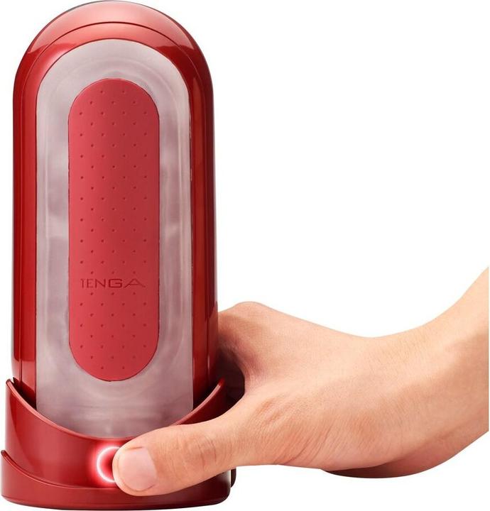 Actual product image Tenga Flip 0 Red Warmer