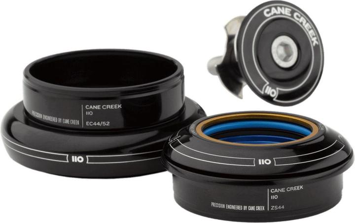 Actual product image Cane Creek 110 Tapered headset, 1 1/8"-1.5", IS41/28.6/H15 | IS52/40, tall, 51.1OD, wide, black