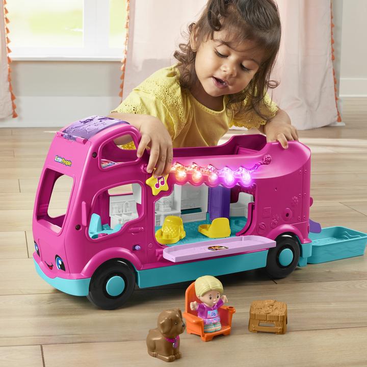 Immagine prodotto Fisher-Price Little People Barbie Little Dreamcamper playset con luci e suoni, 2 figure (85)