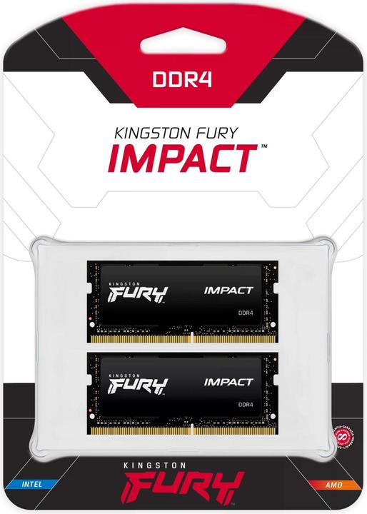 Actual product image Kingston FURY Impact (2 x 32GB, 3200 MHz, DDR4-RAM, SO-DIMM)