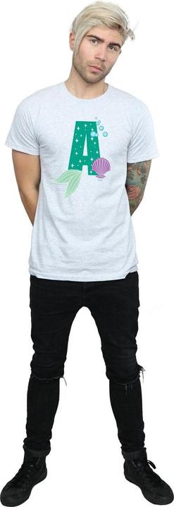 Actual product image Disney Mens Alphabet A Is For Ariel T-Shirt (XXL)