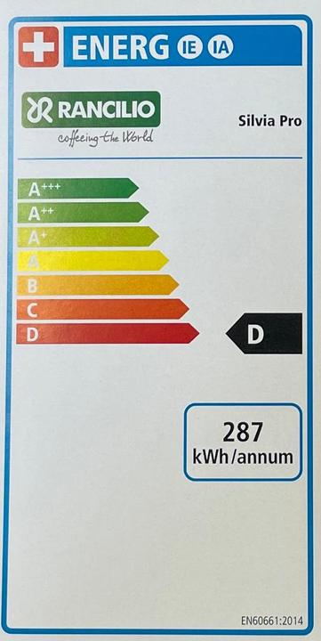 Energie-Label Rancilio Silvia Pro