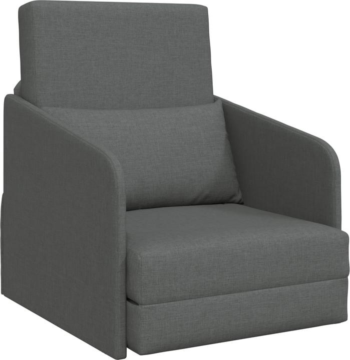 Immagine prodotto VidaXL Divano letto a terra 2 in 1 grigio scuro 65x80x83 cm in tessuto (2 posti)