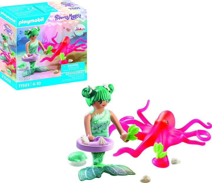 Actual product image Playmobil Mermaid with colour changing octopus (71503, Playmobil Princess Magic)