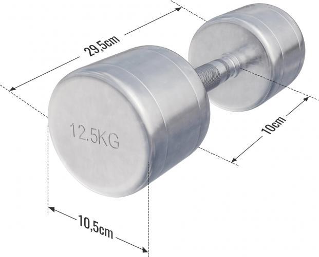 Actual product image Gorilla Sports Chrom Kurzhanteln (2 x 12.5 kg)