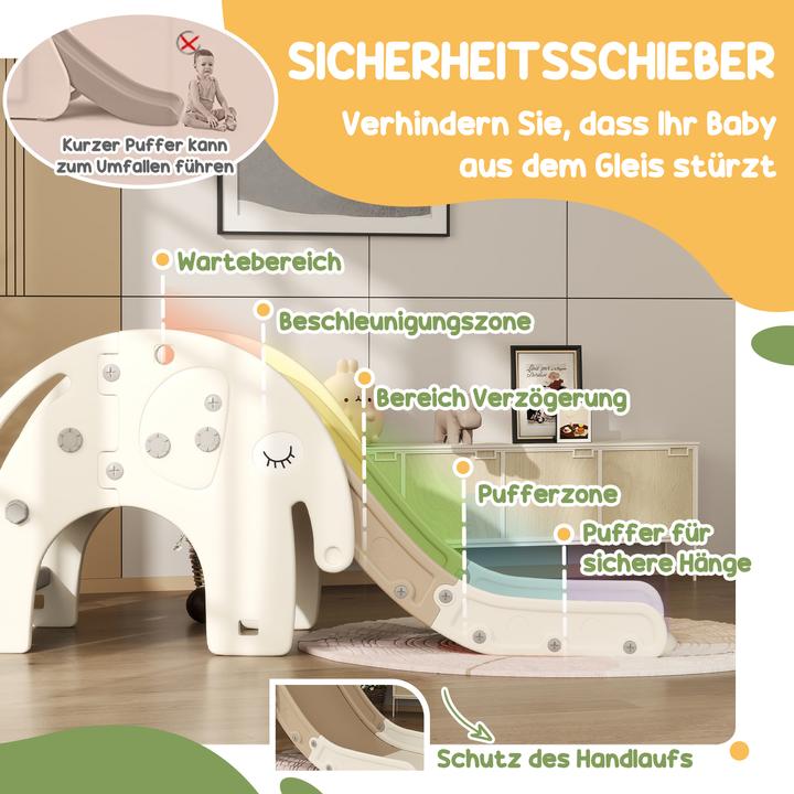 Produktbild Aiyaplay Kinderrutsche Kunststoff Cremeweiss