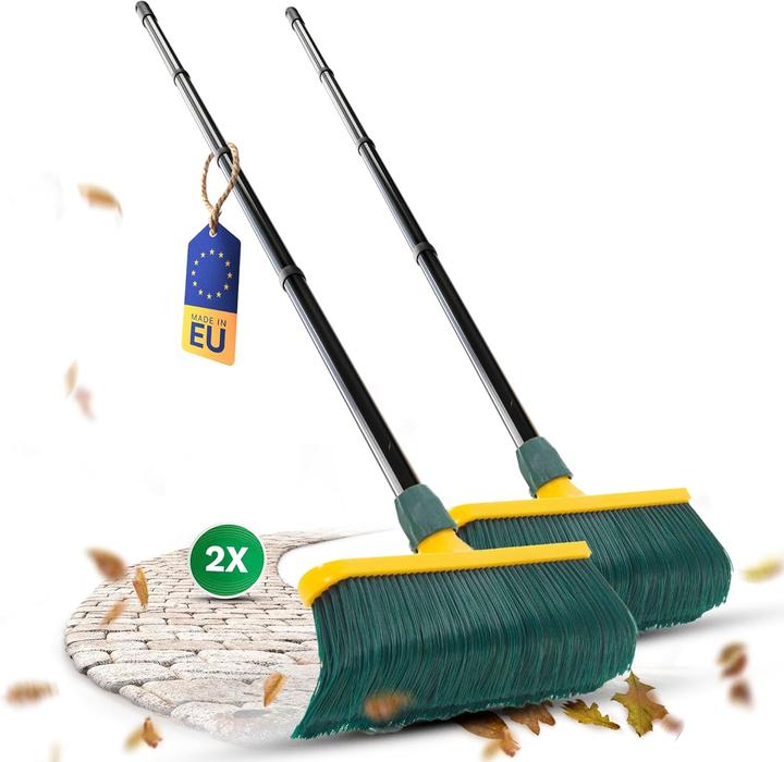 Image du produit Novaliv 2X Premium Krallenbesen mit Stiel 30cm, Spezialbesen gebogenen Borsten Kunststoffkopf -Ideal (1 pcs)
