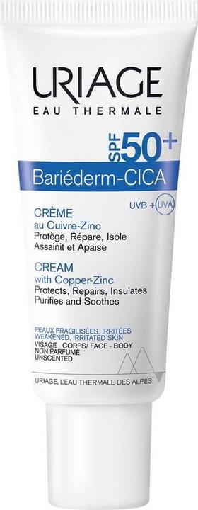 Actual product image Uriage Bariéderm Cica Cream SPF50 Cream (40 ml, 24h cream, SPF 50)