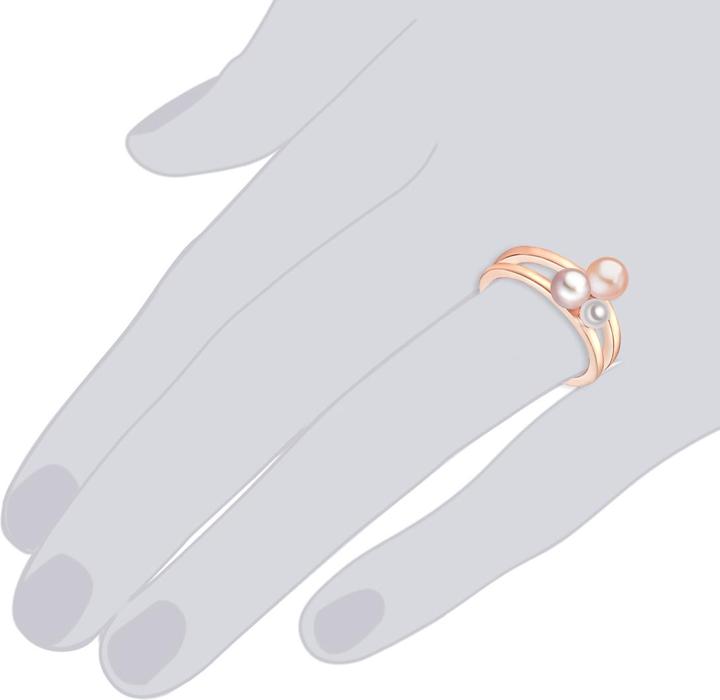 Immagine prodotto Lulu & Jane Perla d'acqua dolce in argento 925 - Oro rosa - 33288 (54, 925 Argento)
