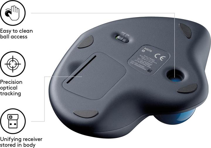Image du produit Logitech M570 (Sans fil)
