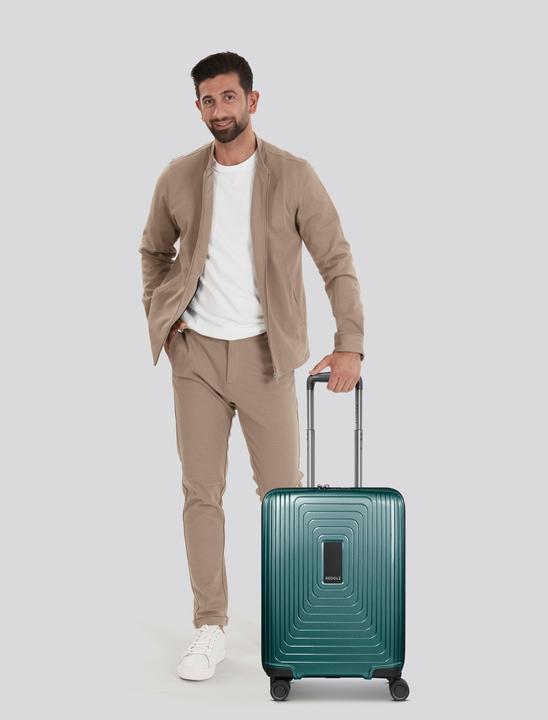 Immagine prodotto Redolz Essentials 14 Carrello da cabina a 4 ruote da 55 cm con piega elastica (46 l, Bagaglio a mano (fino a 50 litri))
