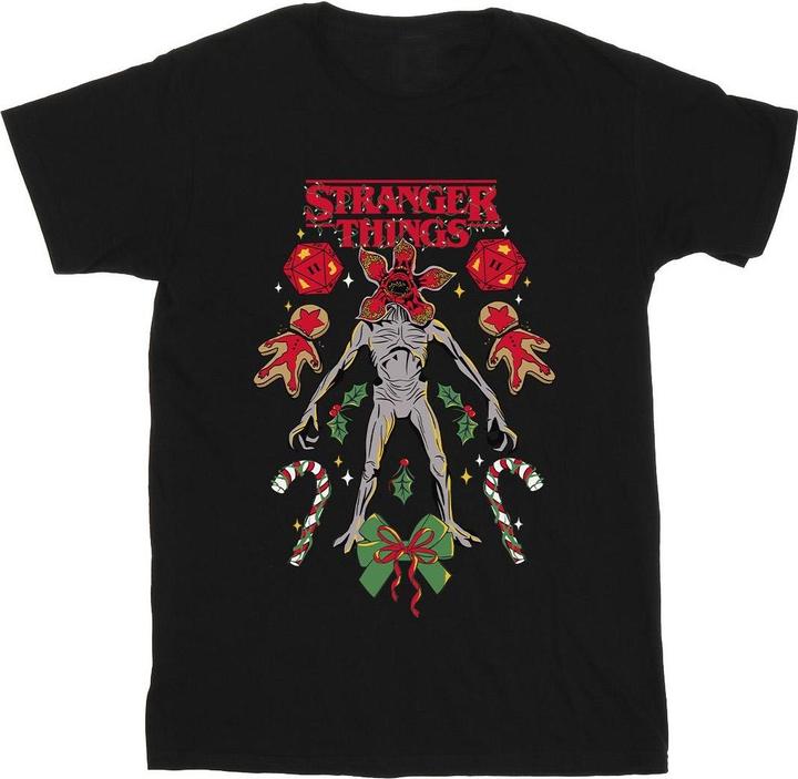 Netflix Stranger Things Christmas Demogorgon TShirt Mädchen