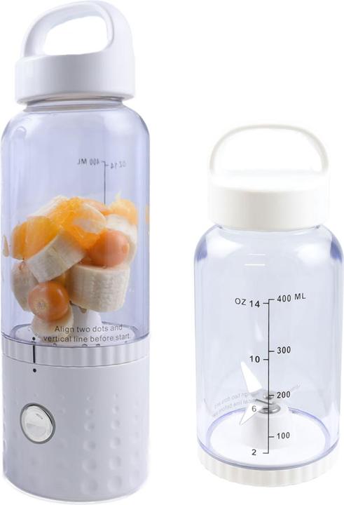 Produktbild Vitaliano tragbarer Smoothie Maker to go im Bundle mit extra Flasche, 500ml, USB, spülmaschinenfest, leichter (75 W)