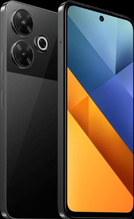 Actual product image Xiaomi Poco M6 (128 GB, Black, 6.79", Dual SIM, 108 Mpx, 4G)