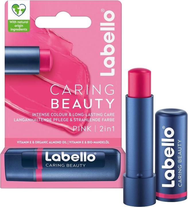 Actual product image Labello Caring Beauty Pink Stick 4.8 g (Care pencil, 5.50 ml)