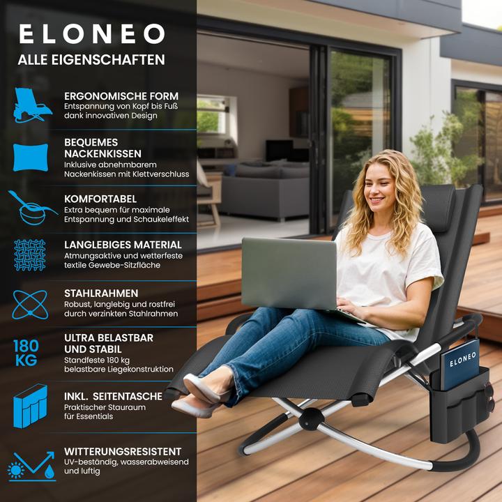 Actual product image Eloneo Relax-Schaukelliege (157 cm)
