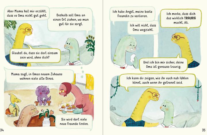Actual product image Kleine Dinos - grosse Gefühle (German, Yiting Lee, Swapna Haddow, 2024)