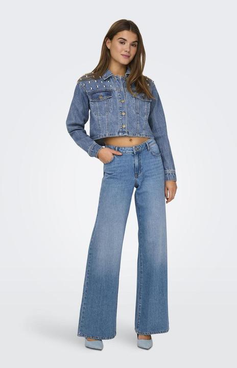 Actual product image Only Fly-away collar jacket denim jacket (M)
