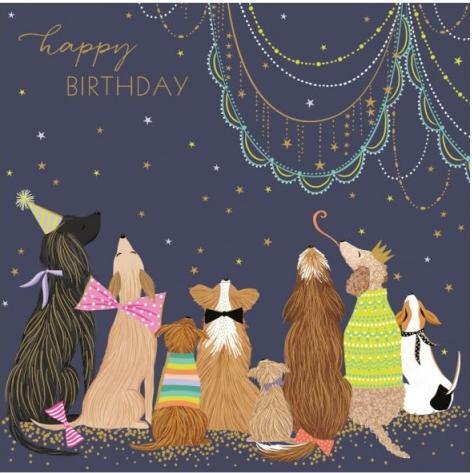 Produktbild The art file Geburtstagskarte Hunde - Happy Birthday von Sara Miller