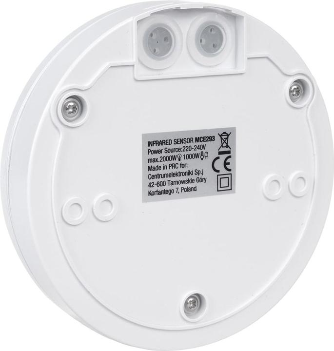Actual product image Maclean Détecteur extérieur de mouvement infrarouge 360° MCE293 (Blanc) (8 m)