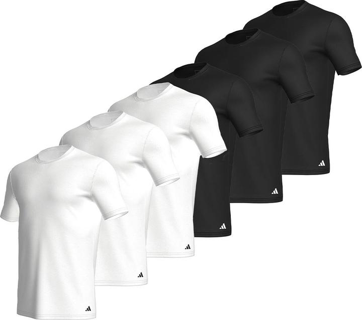 Produktbild adidas 6er Pack Active Core Cotton Unterhemd / Shirt Kurzarm (L)