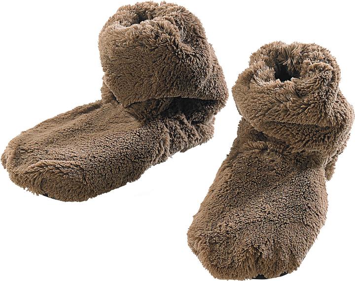 Produktbild Infactory Aufwärmbare Flausch-Stiefel mit Leinsamen-Füllung (42, 43, 44)