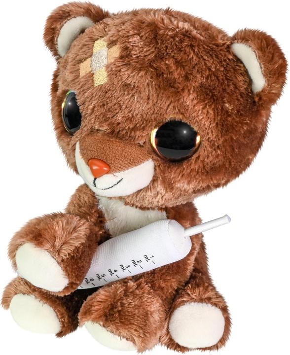 Immagine prodotto Lumo Stars Peluche - Orso marrone con siringa, 15 cm (15 cm)