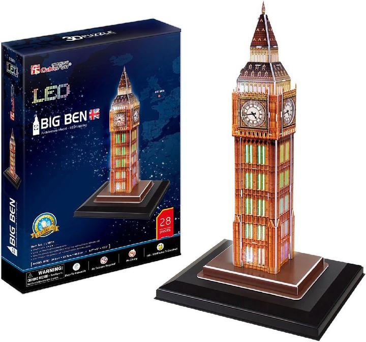 Image du produit Cubicfun Puzzle 3d Big Ben LED (28 pièces)