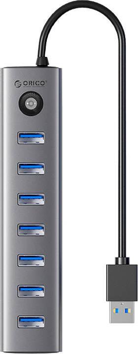 Immagine prodotto Orico Adattatore hub da USB-C a 7x USB 3.0 CL7U (grigio) (USB-C, 7 Porti)
