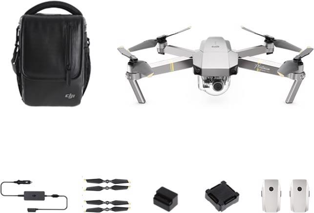DJI Mavic Pro Platinum Fly More Bundle (30 min, 743 g, 12 Mpx)