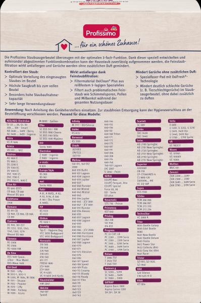 Produktbild dm Profissimo Staubsaugerbeutel PR 60