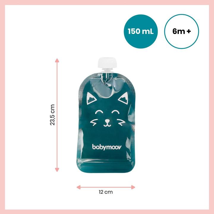 Actual product image Babymoov ISY squeeze bag