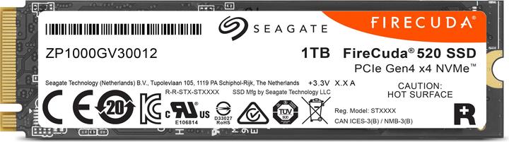 Image du produit Seagate Firecuda 520 (1000 Go, M.2 2280)