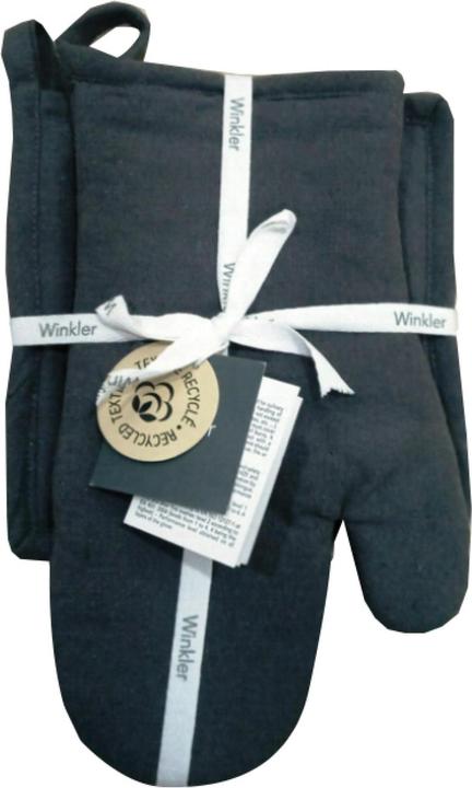 Produktbild Winkler Jona Recycling-Set aus Handschuh und Topflappen (Obermaterial 80% Baumwolle 20% Polyester Füllung 100% Baumwolle.)