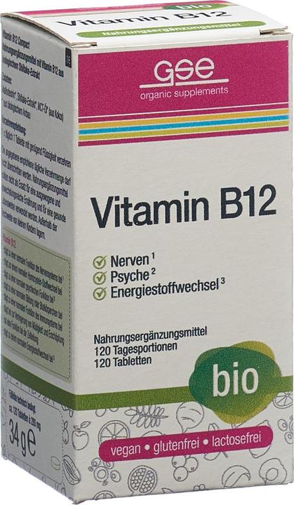 Immagine prodotto GSE Vitamine B12 Compact bio cpr (120 Pezzo/i, Pillole, 123 g)