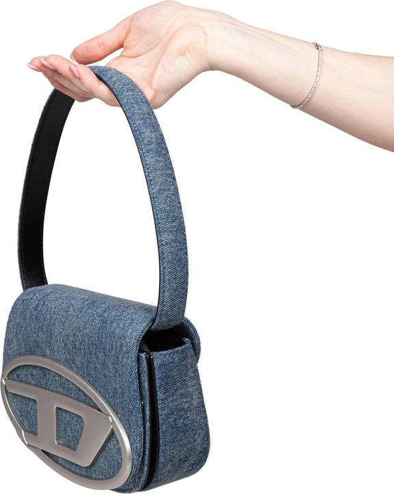 Produktbild Diesel 1dr shoulder bag in denim color blue jeans