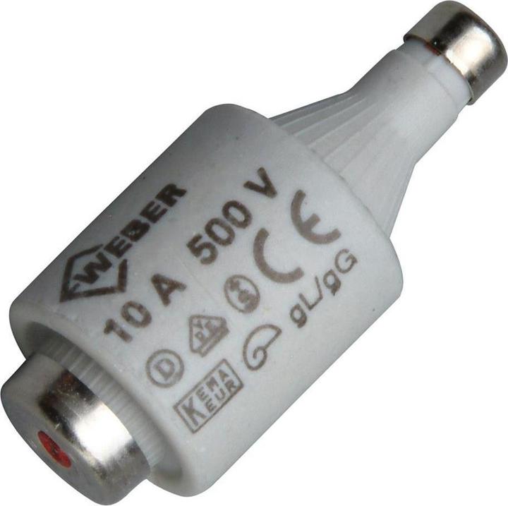 Immagine prodotto REV 0515085555 Fusibile Diazed = DII 10 A 500 V 5 pz. (Fusibile con diaframma, 10 A, Pigro)